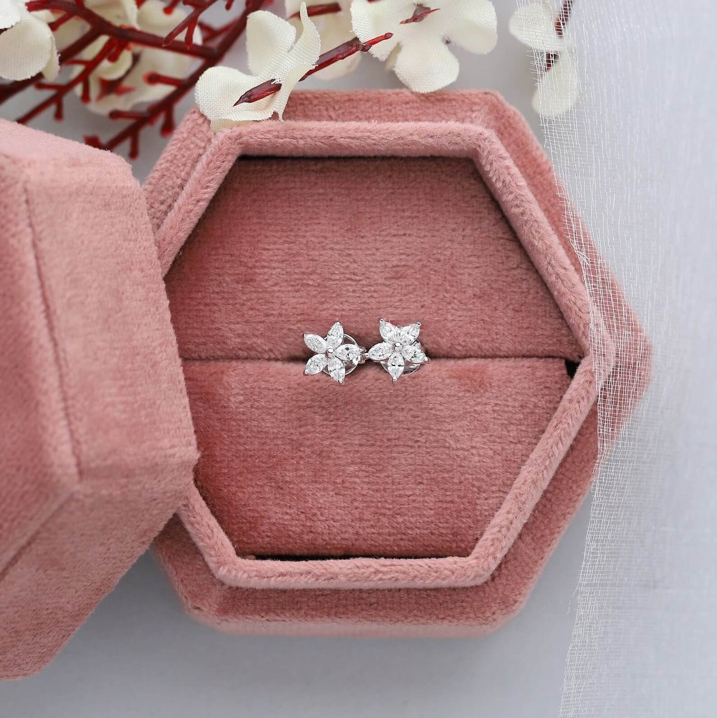 Marquise Diamond Earrings for Symbolizing Commitment