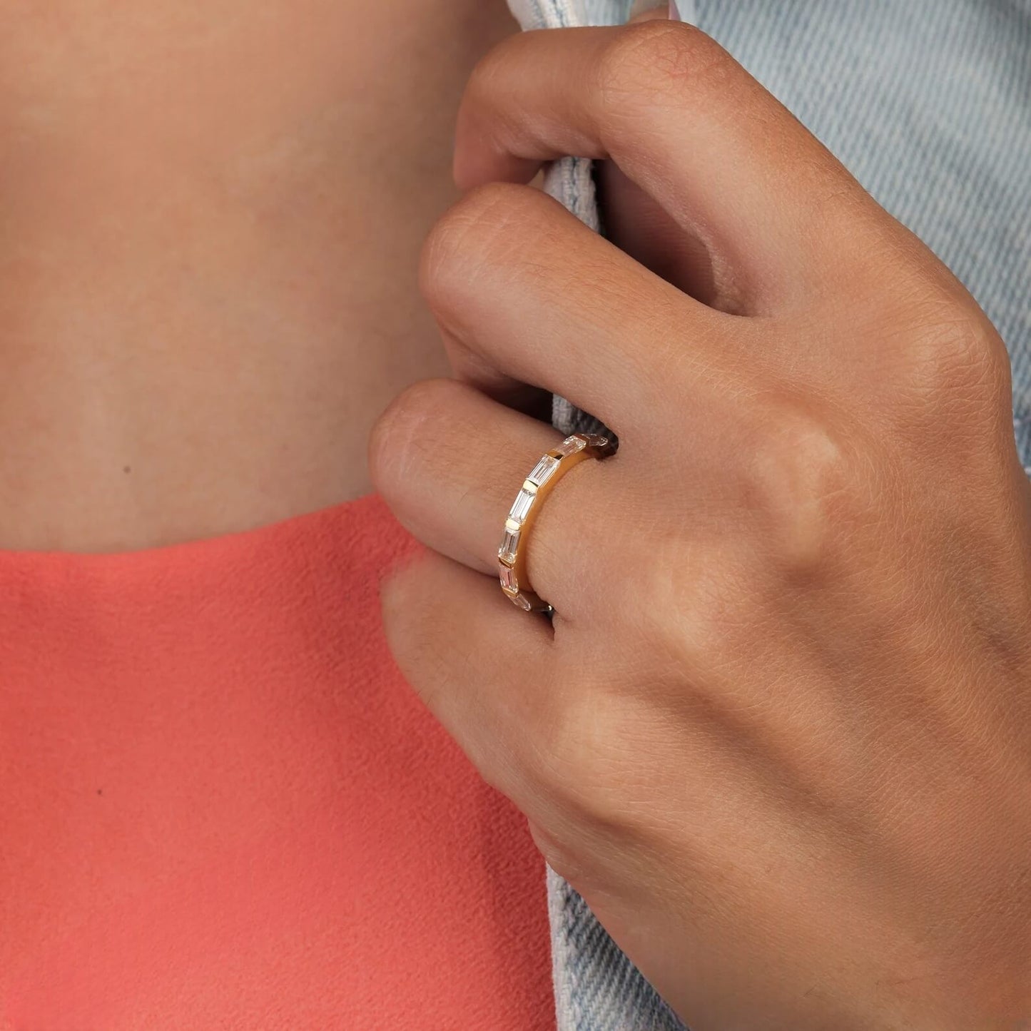 Minimalist Lab Grown Diamond Eternity Band