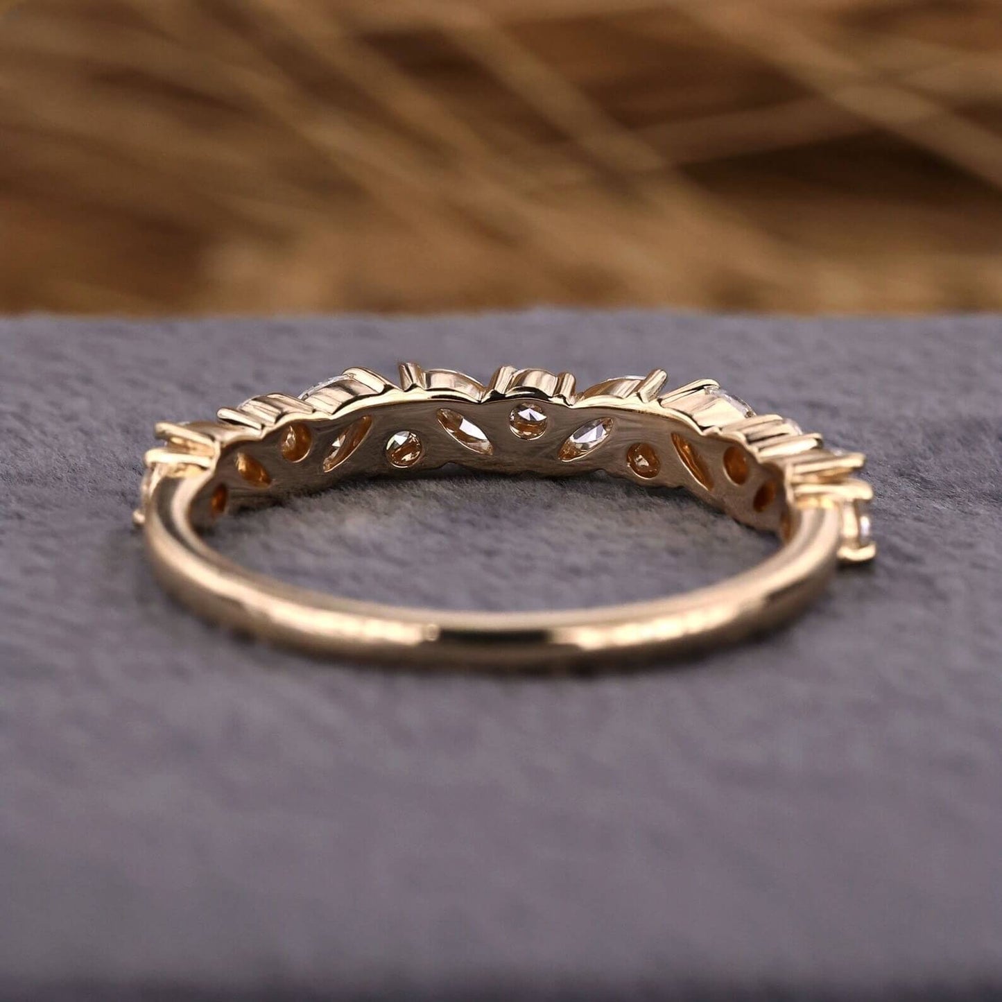 Stacking Band with Lab-Grown Diamonds