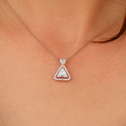 Illusion Setting Necklace with Ethically Sourced Diamonds