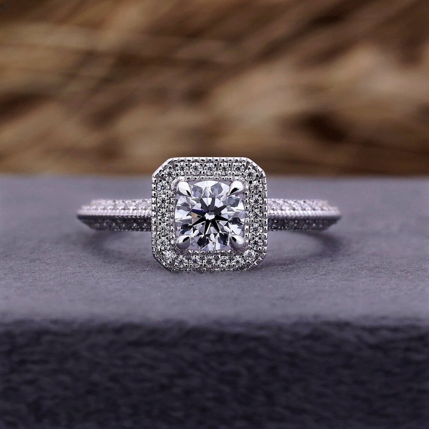 Embrace Eternal Love Round Diamond Anniversary Ring
