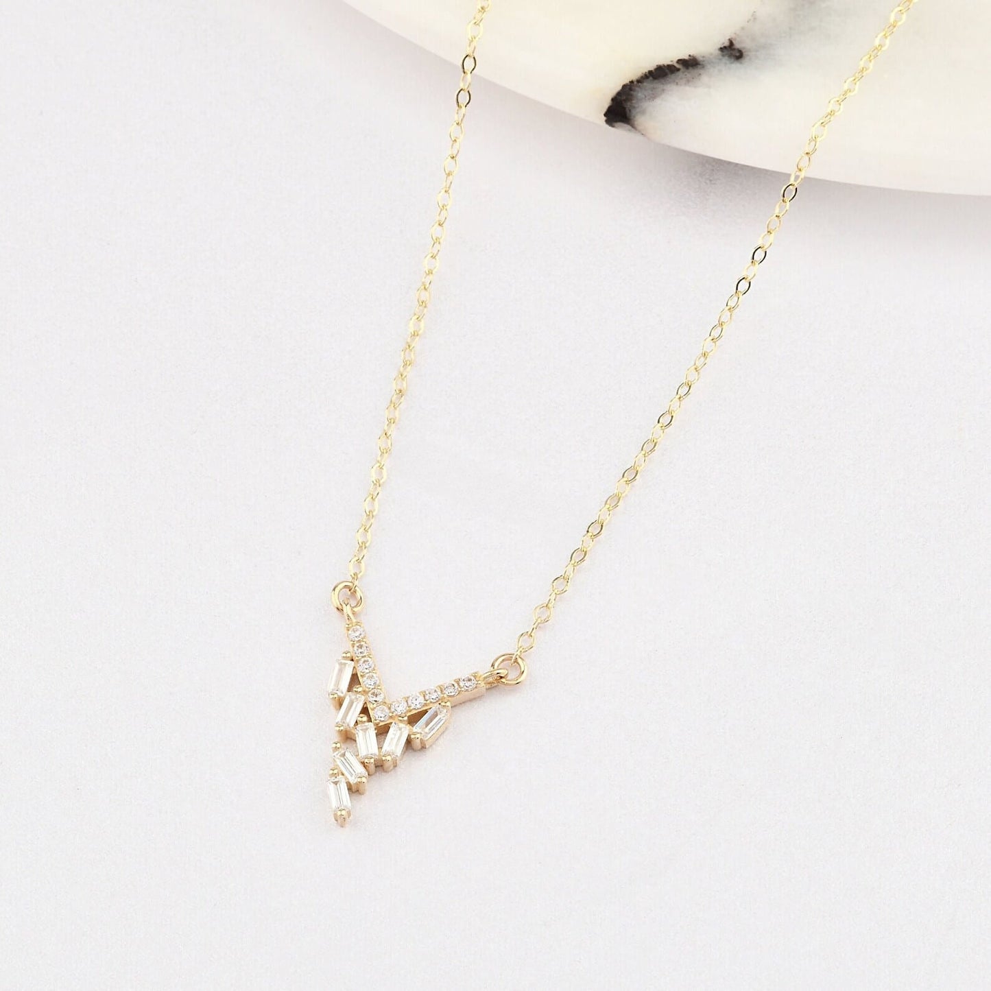Perfect Bridesmaid, Wedding, and Anniversary Gift Made Lab Grown Diamond Necklace