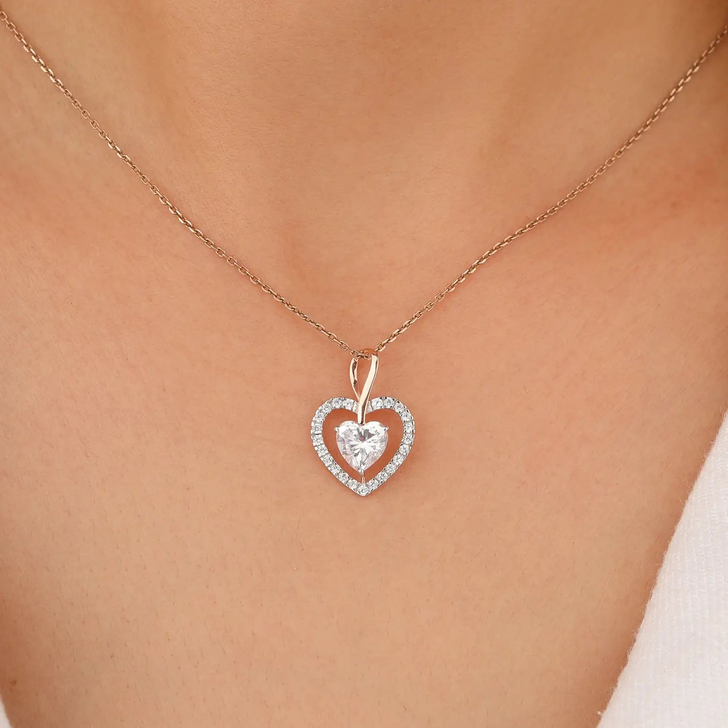 Classic Necklace with Lab-Grown Diamond Solitaire