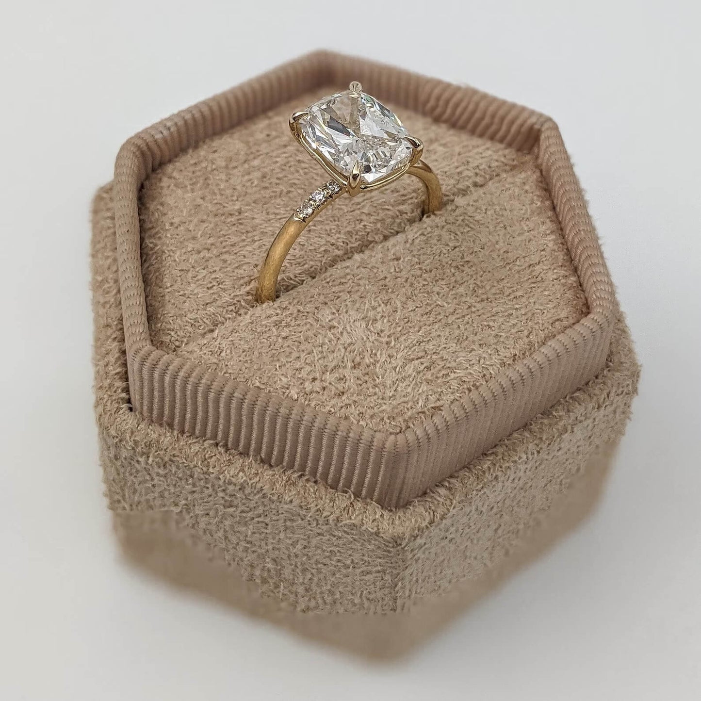 Elongated Cushion Lab Grown Diamond Ring