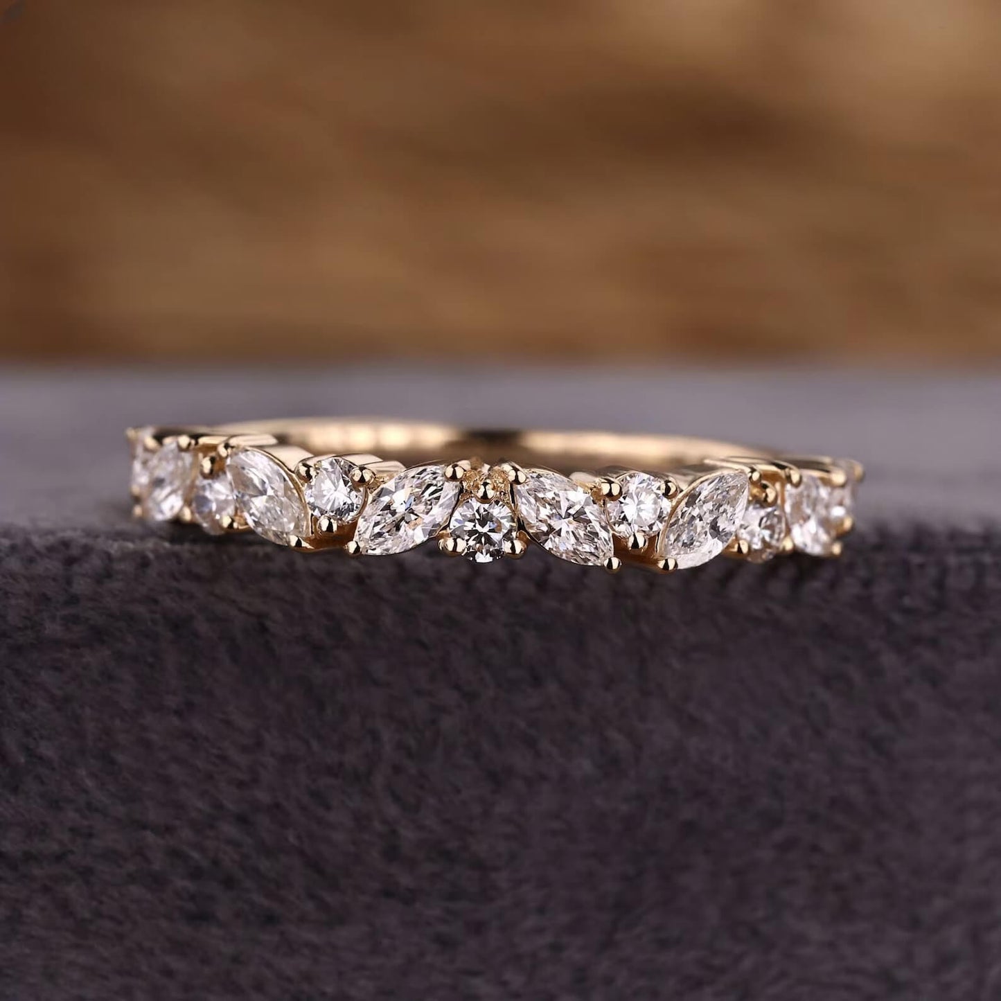 Stacking Band with Lab-Grown Diamonds