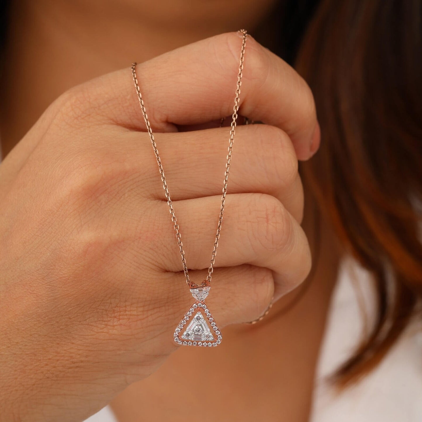 Illusion Setting Necklace with Ethically Sourced Diamonds