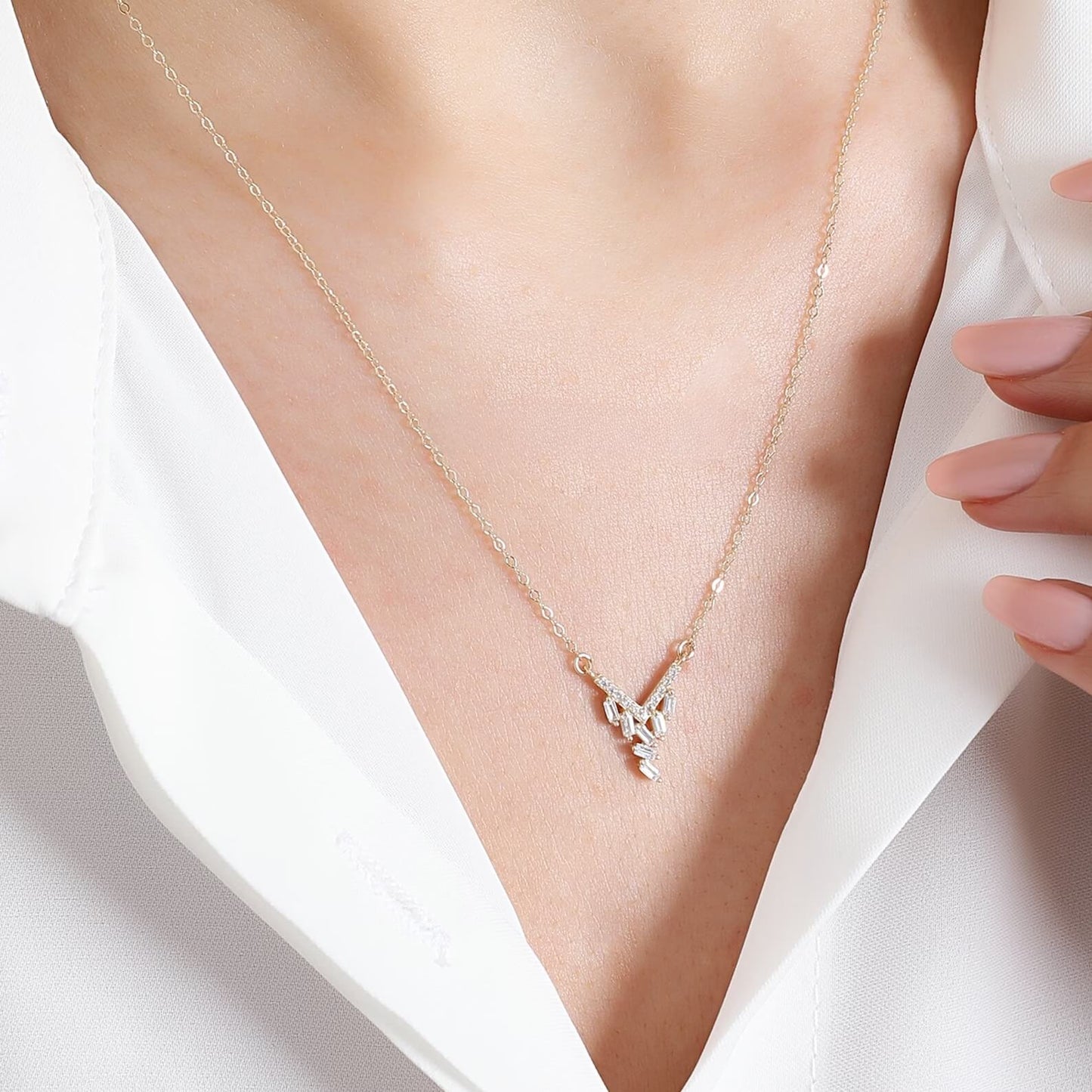 Perfect Bridesmaid, Wedding, and Anniversary Gift Made Lab Grown Diamond Necklace