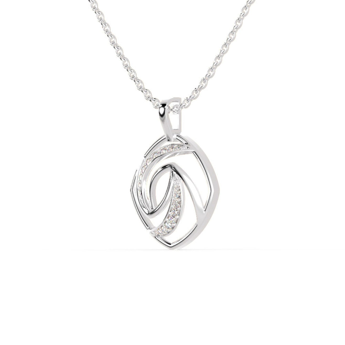 Vintage-Style Lab-Grown Diamond Charm Pendant