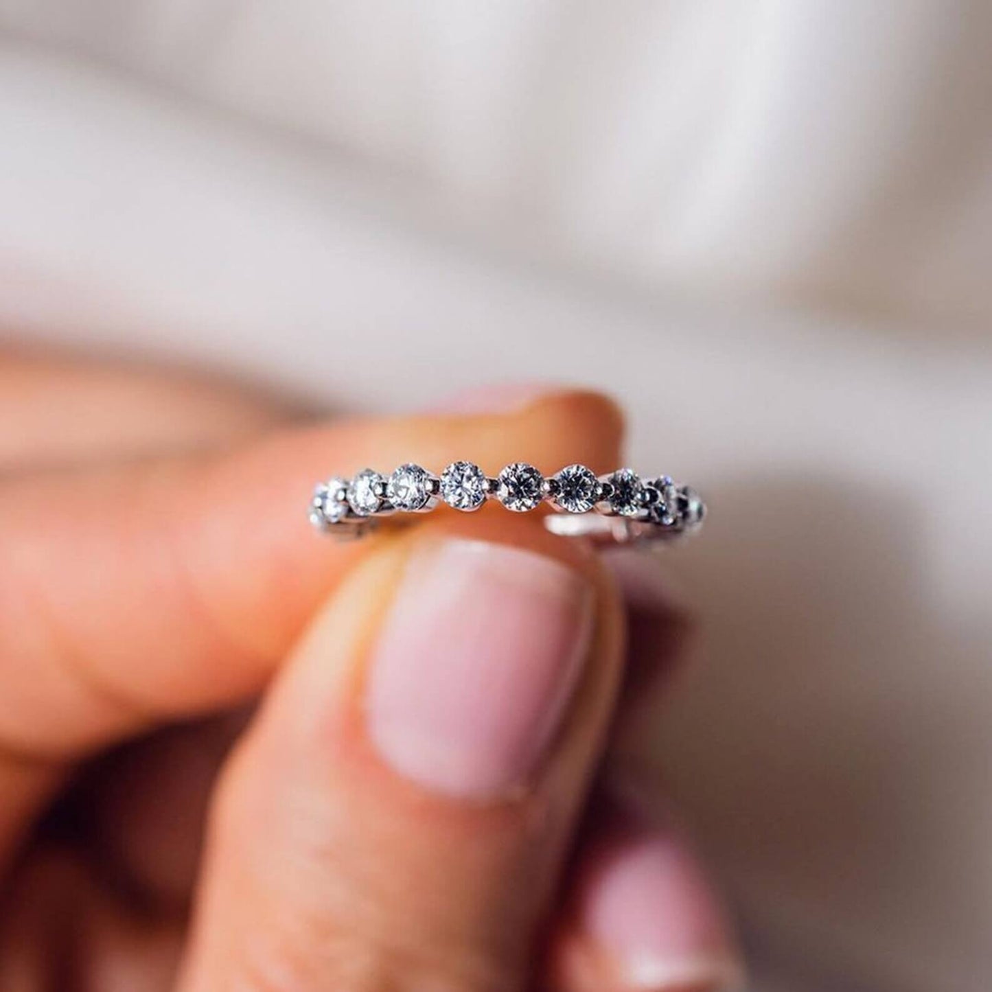 Lab-Grown Diamond Stackable Wedding Band