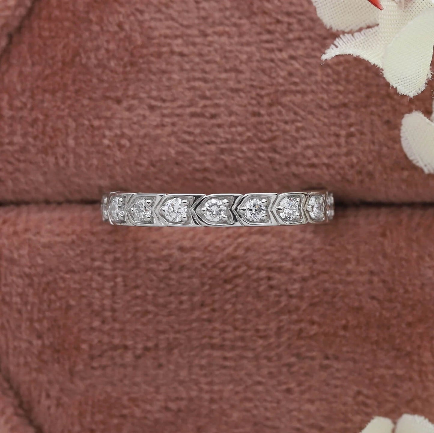 Handcrafted Eternity Band with Lab Grown Diamonds