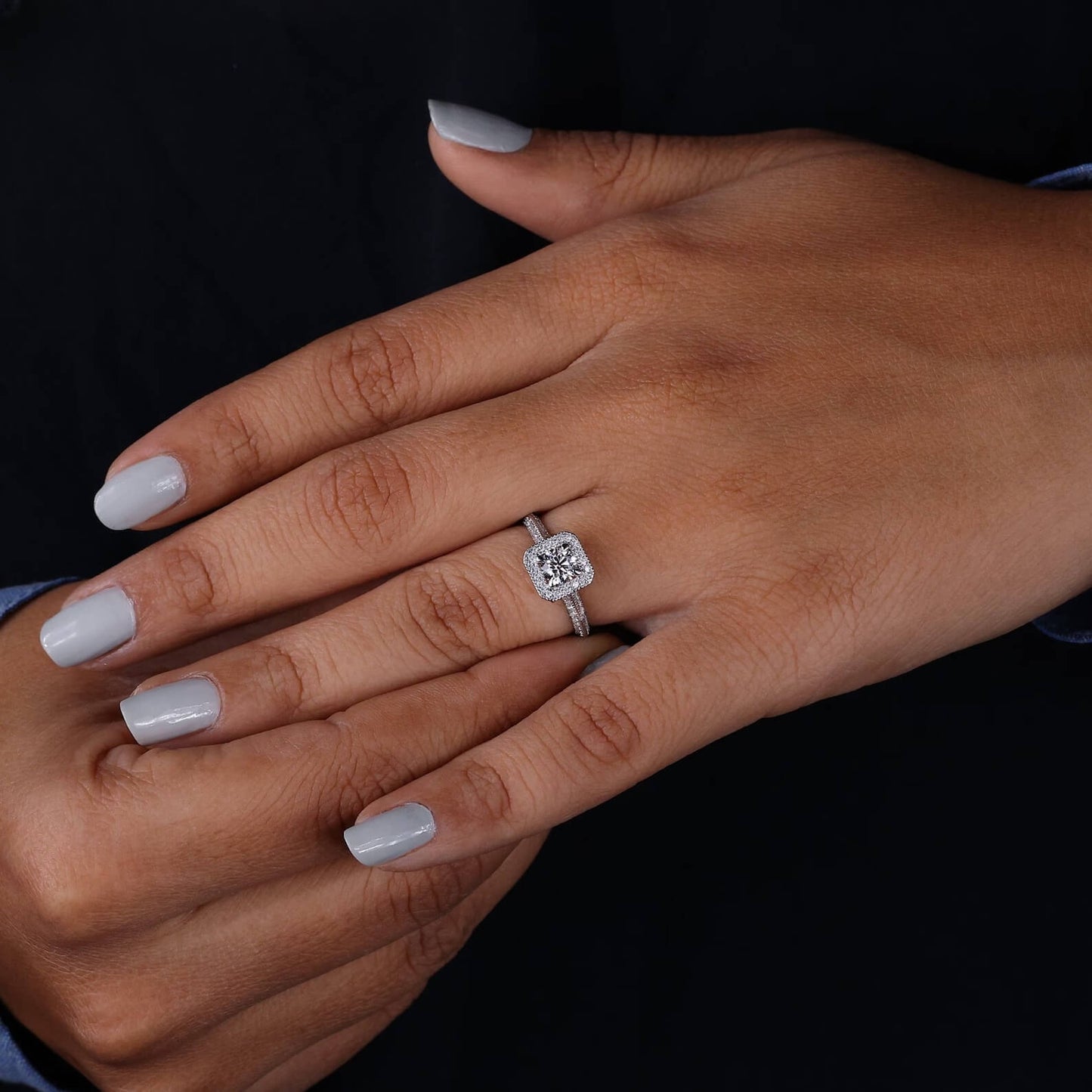 Embrace Eternal Love Round Diamond Anniversary Ring