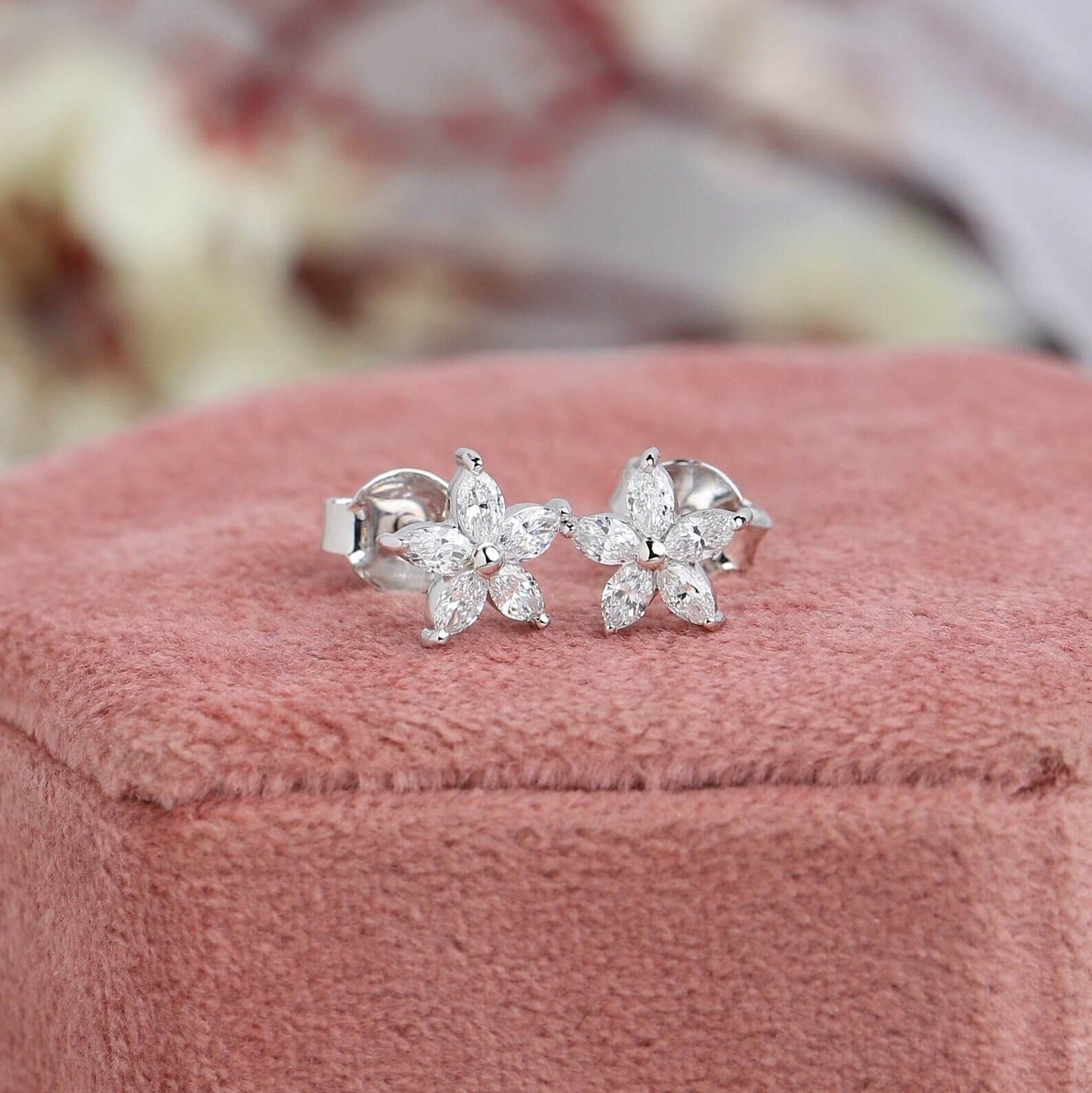 Marquise Diamond Earrings for Symbolizing Commitment