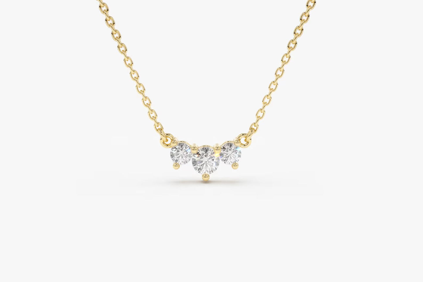 Trio Lab-Grown Diamond Necklace for Cherished Moments