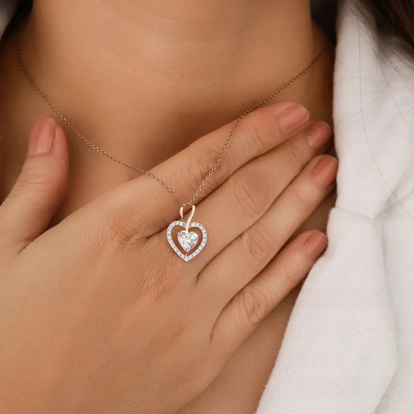 Classic Necklace with Lab-Grown Diamond Solitaire