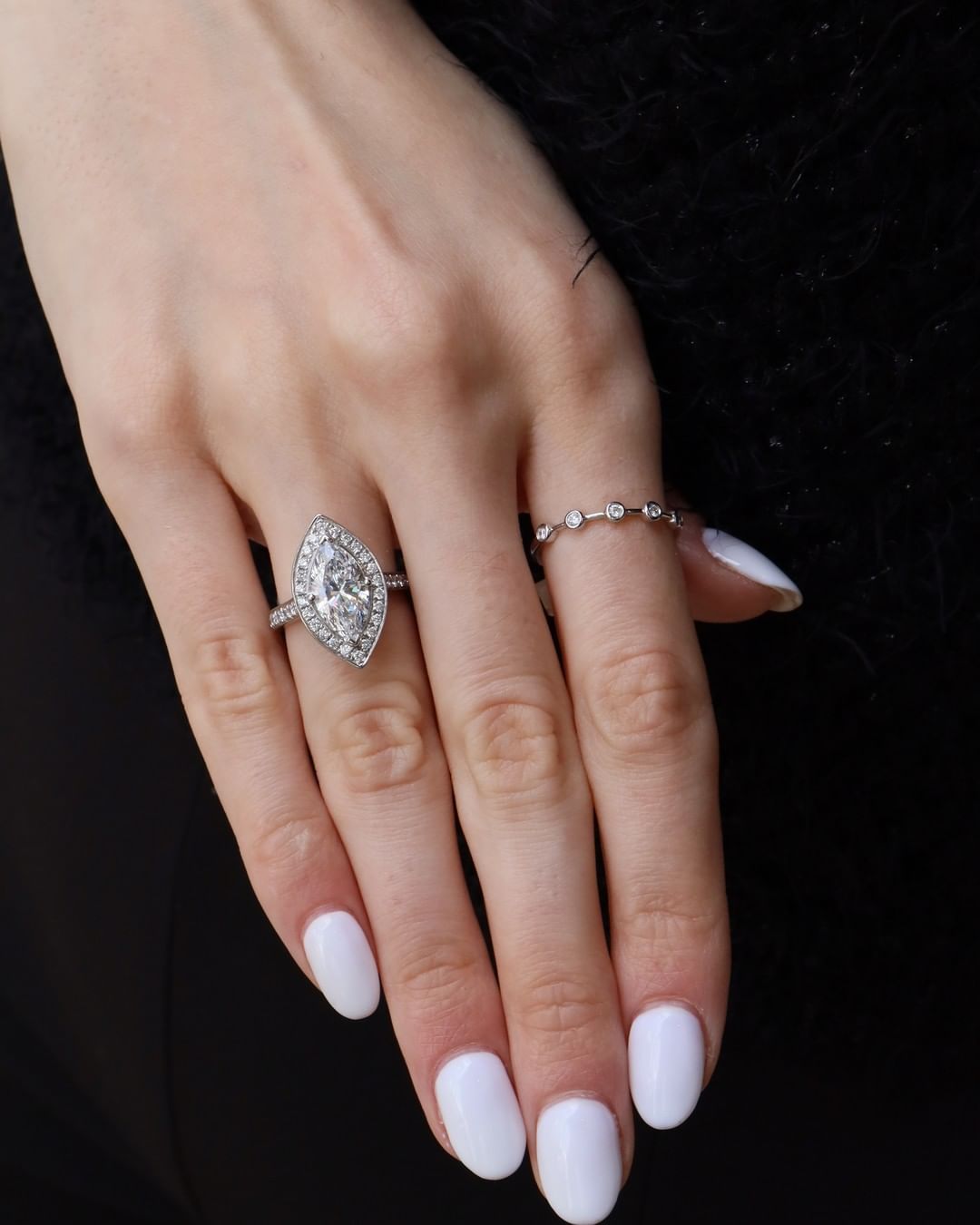 2 CT Marquise Cut Lab Grown Diamond Halo Engagement Ring Wedding Ring, Anniversary Gift Ring, Art Deco Ring For Her Promise Ring.