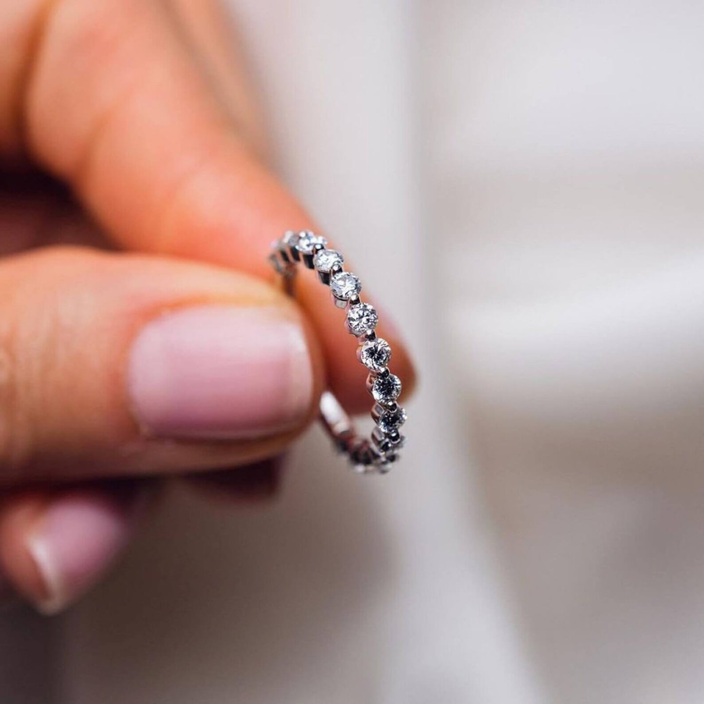 Lab-Grown Diamond Stackable Wedding Band