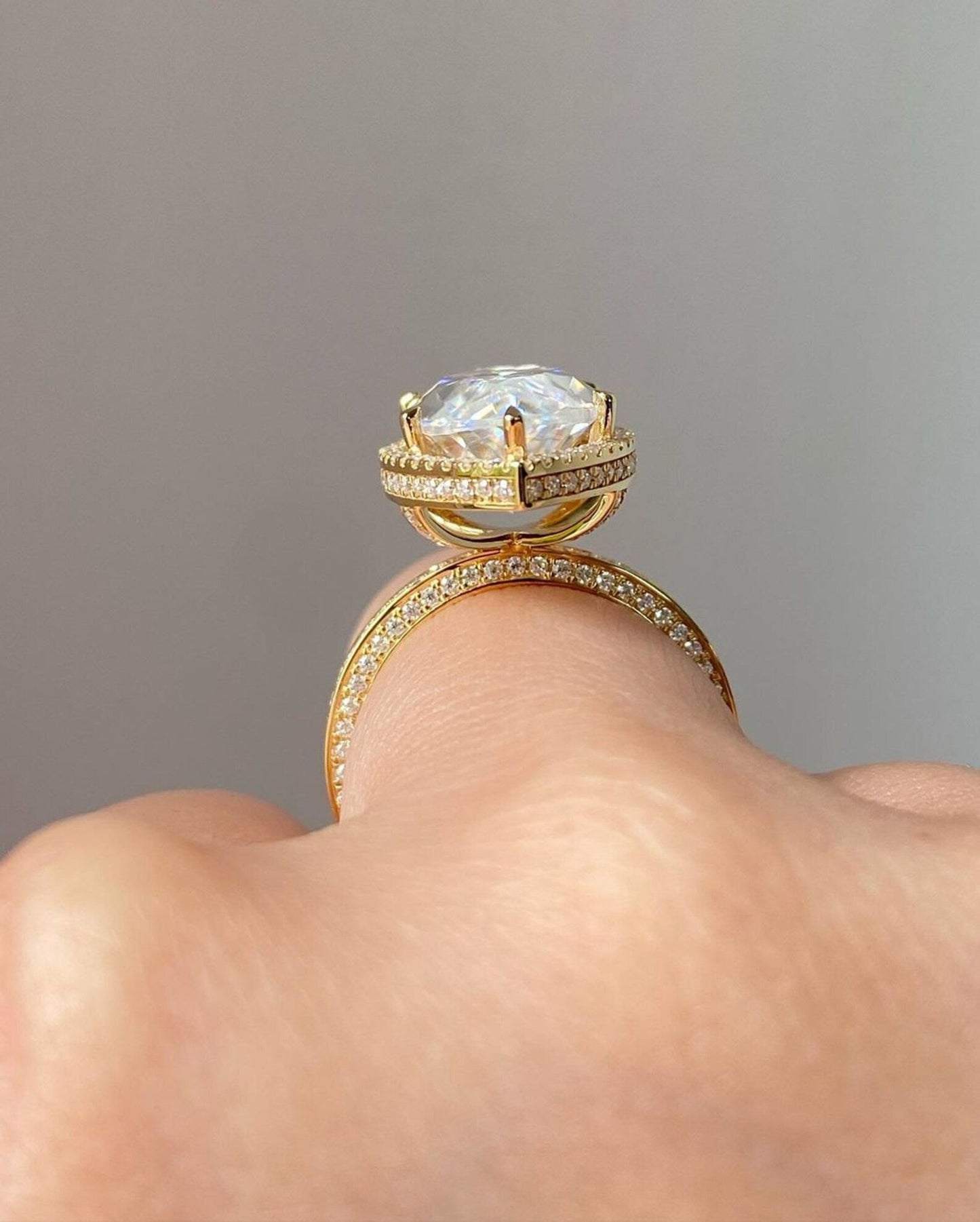 Marquise Cut Halo Wedding Ring, a Vintage Masterpiece