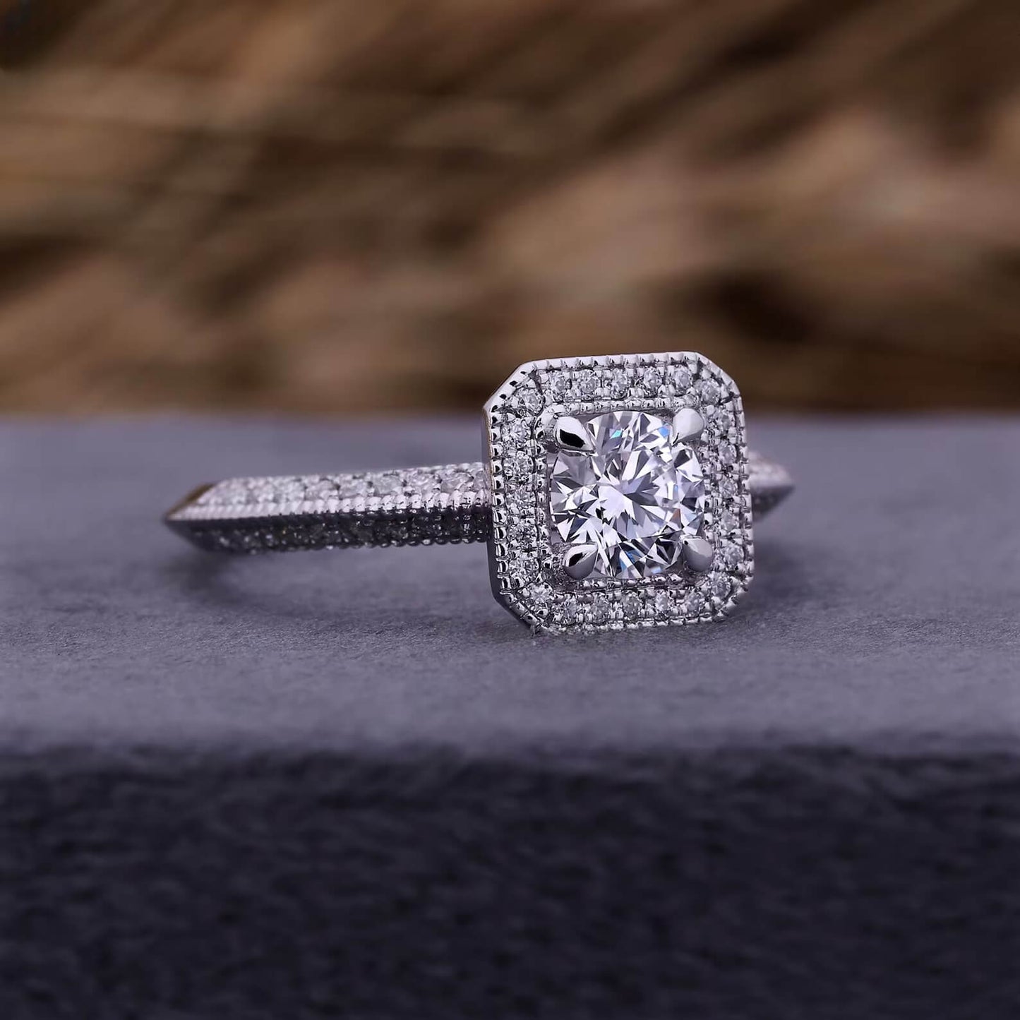 Embrace Eternal Love Round Diamond Anniversary Ring
