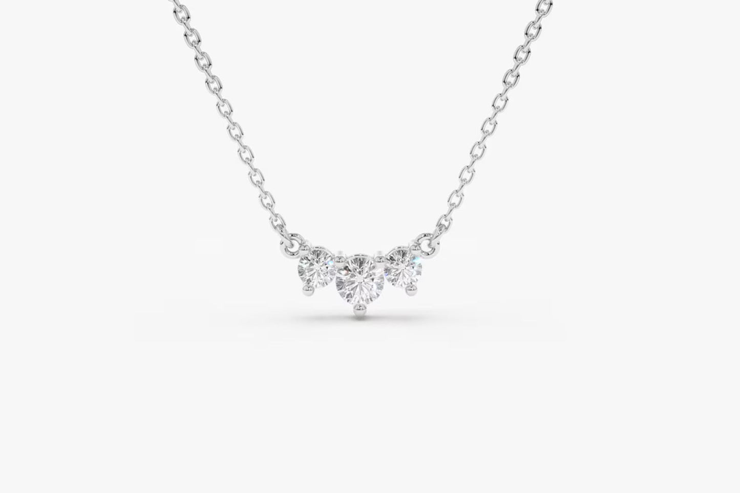 Trio Lab-Grown Diamond Necklace for Cherished Moments