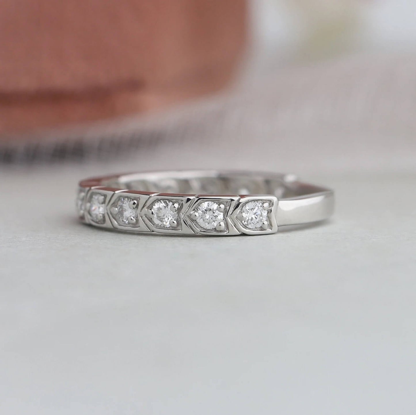 Handcrafted Eternity Band with Lab Grown Diamonds