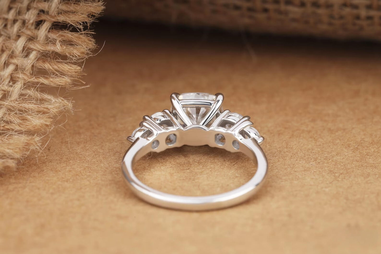 Elongated Cushion Cut Diamond Ring, Lab Grown Diamond Engagement Ring