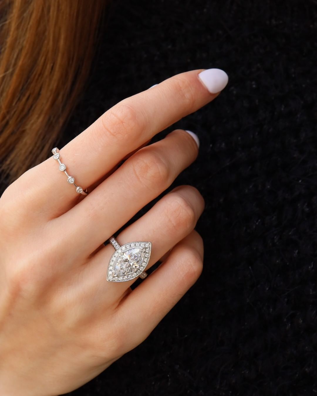 2 CT Marquise Cut Lab Grown Diamond Halo Engagement Ring Wedding Ring, Anniversary Gift Ring, Art Deco Ring For Her Promise Ring.