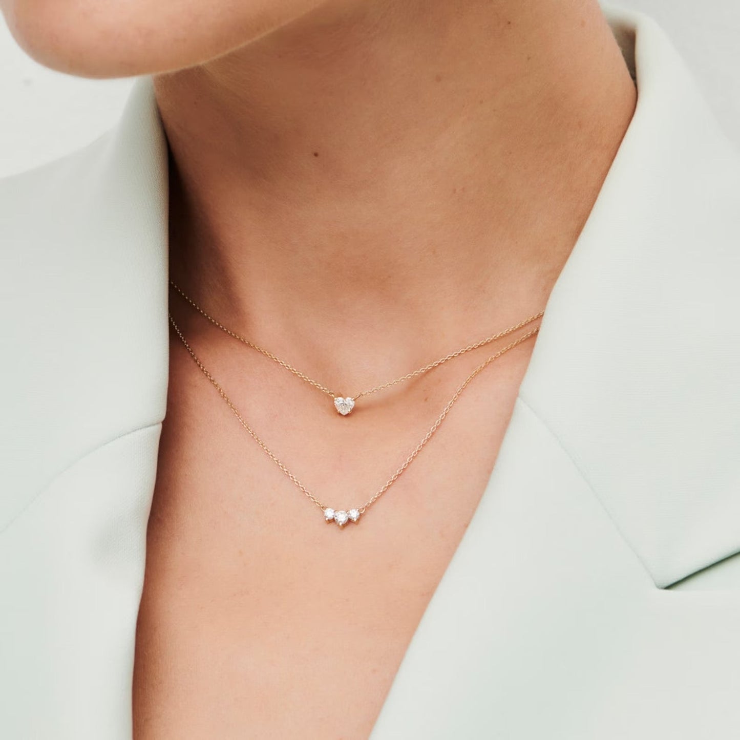 Trio Lab-Grown Diamond Necklace for Cherished Moments