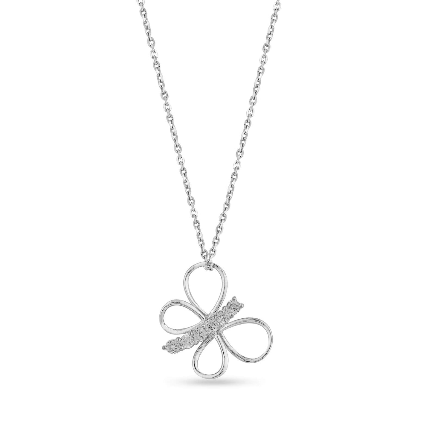 Perfect Gift with Lab Grown Diamond Butterfly Pendant