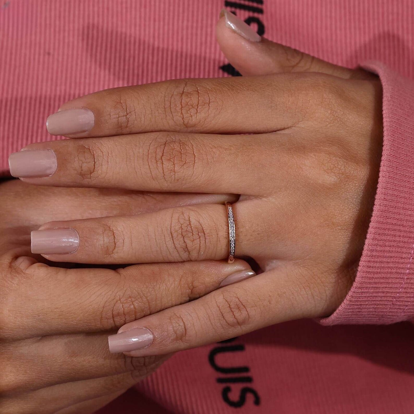 Elevate Your Look with the Lab Grown Diamond Stackable Band
