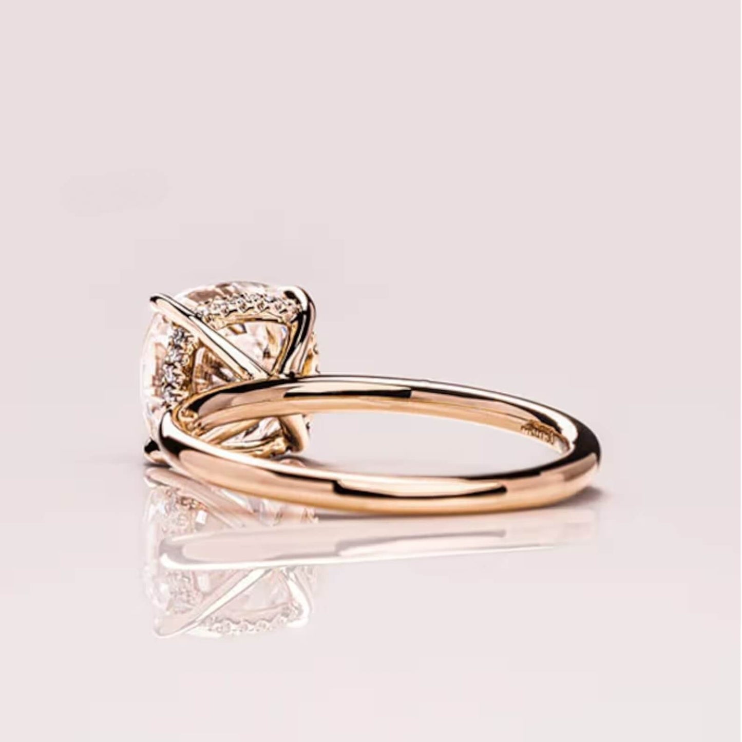 Hidden Halo Lab Grown Diamond Engagement Ring