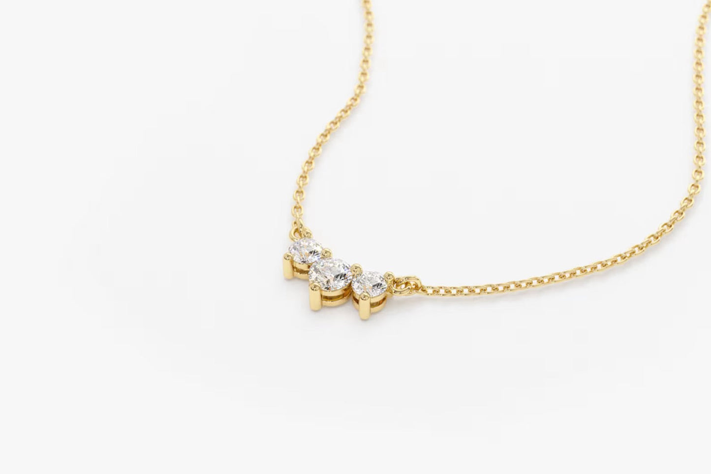 Trio Lab-Grown Diamond Necklace for Cherished Moments