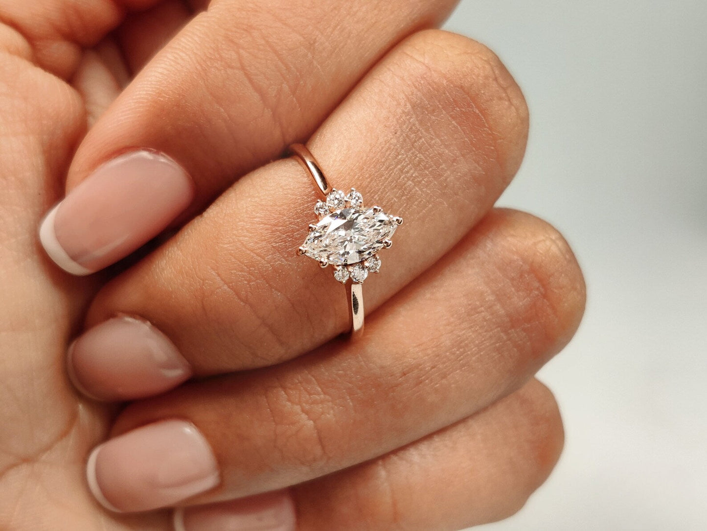 Marquise Cut Solitaire Engagement Ring