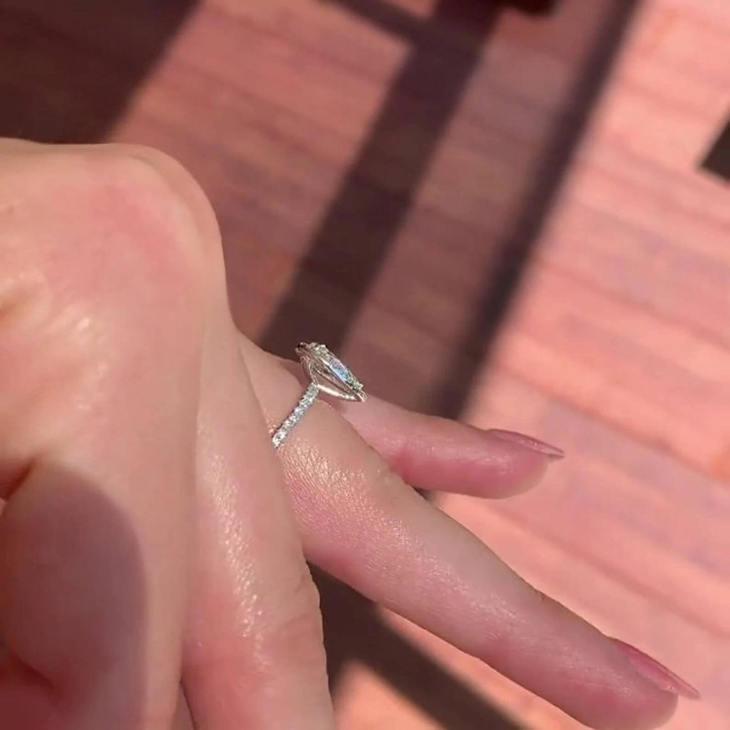 Lab Diamond Engagement Ring for Anniversary Celebrations