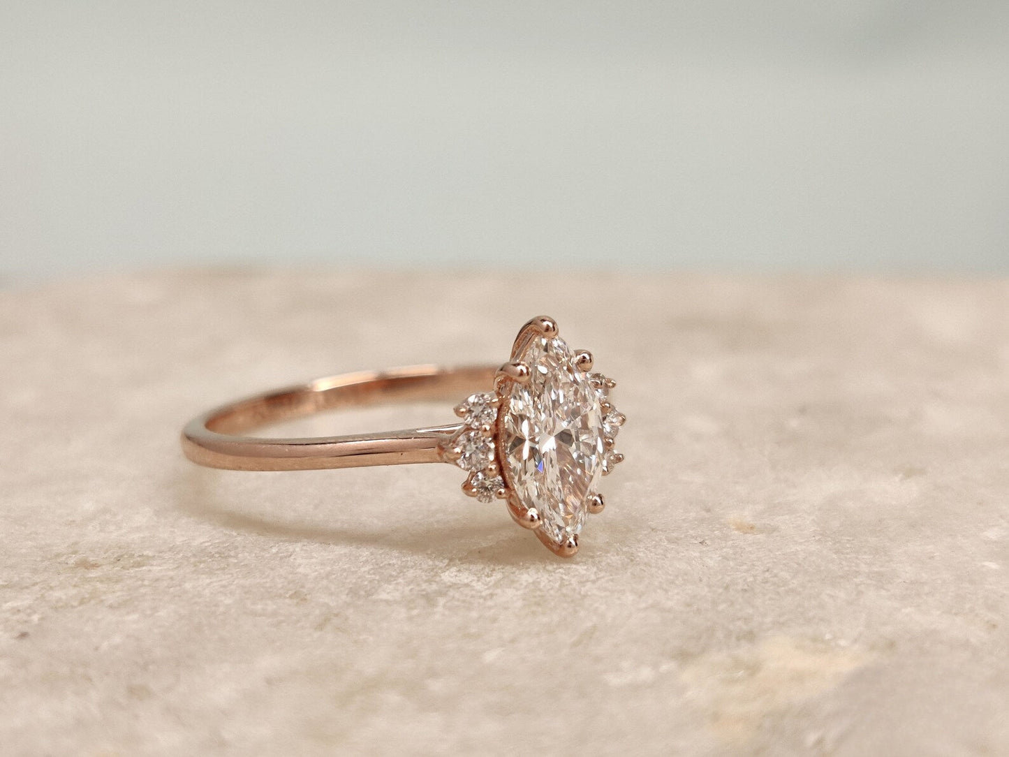 Marquise Cut Solitaire Engagement Ring
