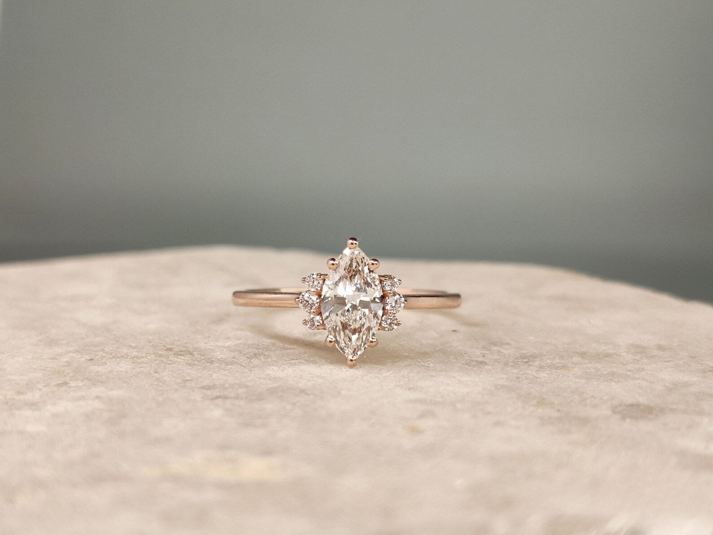 Marquise Cut Solitaire Engagement Ring