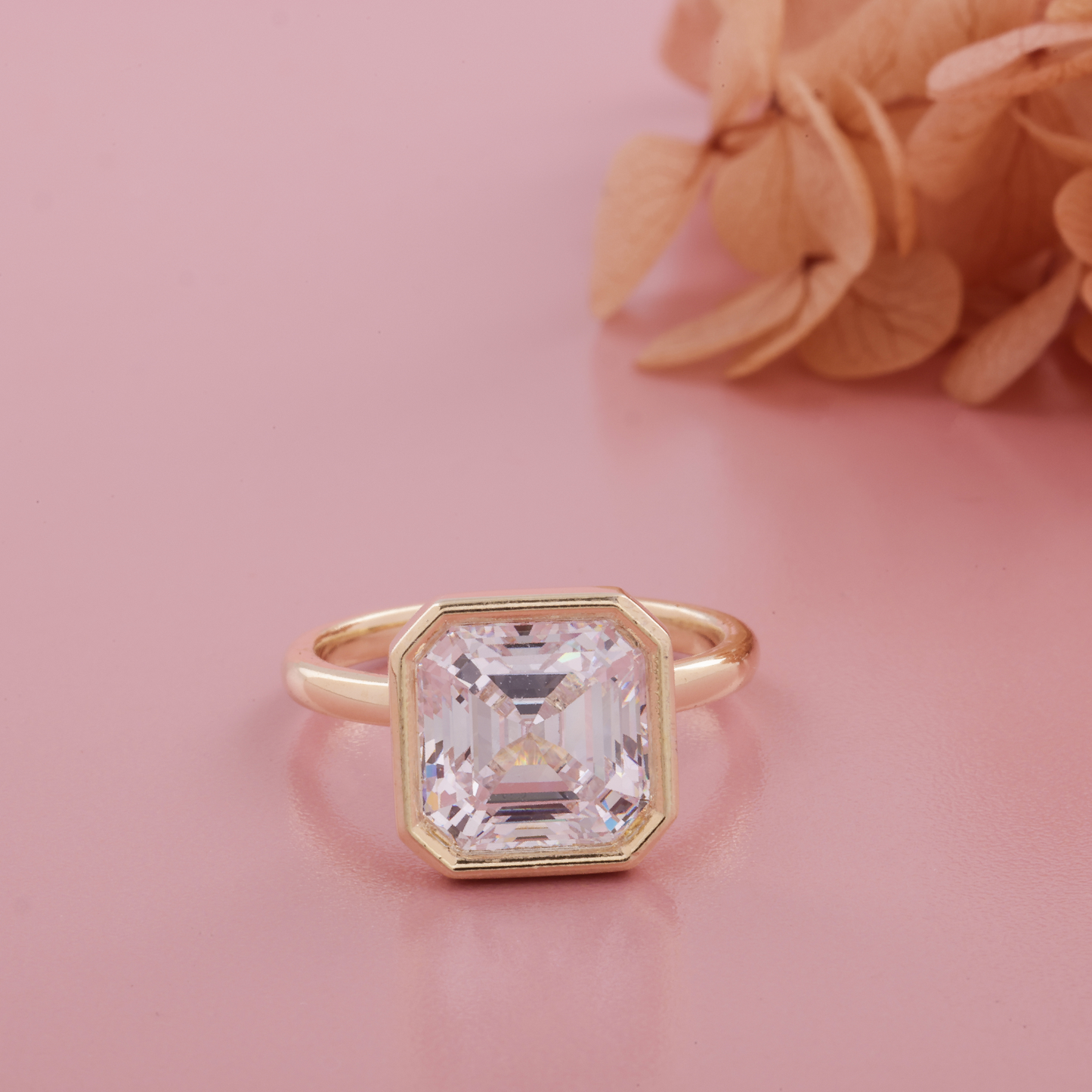 Princess Cut Diamond Ring, 3.00 CT Princess Cut Grown Diamond, Pave Engagement Ring, Promise Ring, Propose Ring, Anniversary Gift for Women