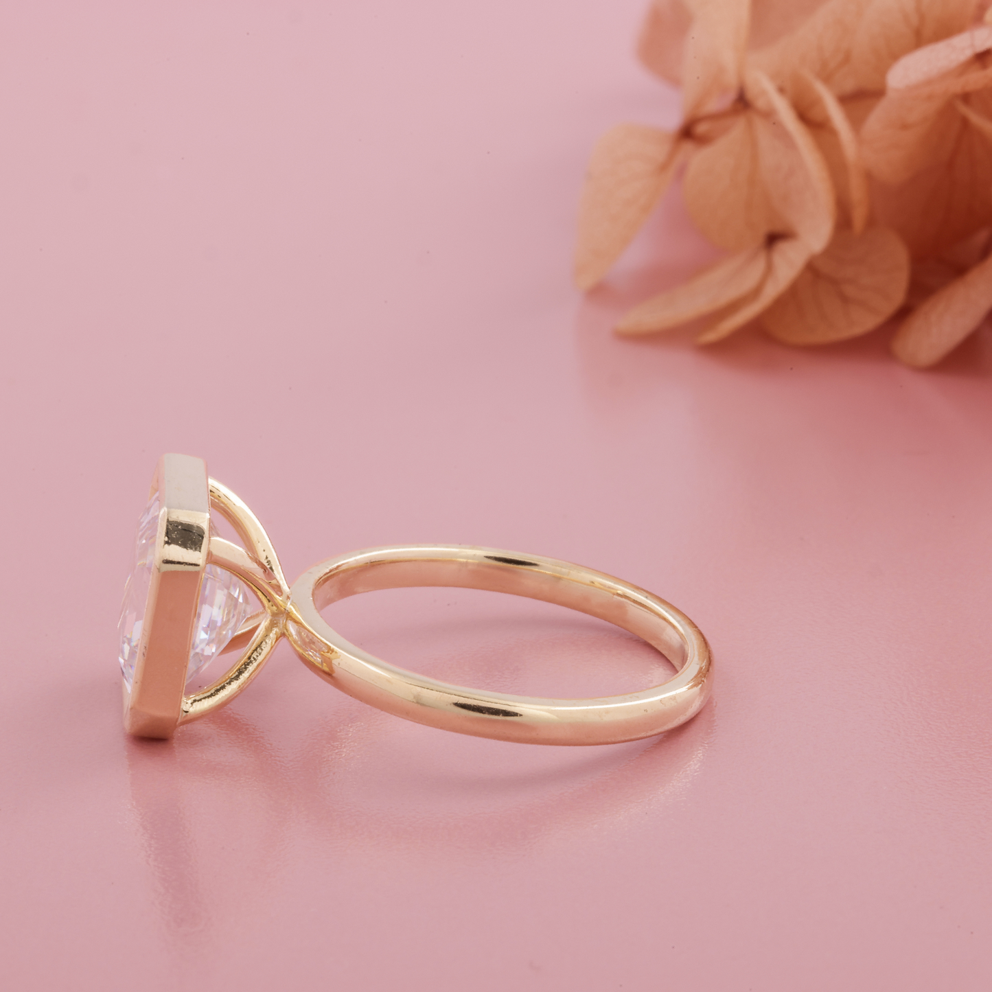 Princess Cut Diamond Ring, 3.00 CT Princess Cut Grown Diamond, Pave Engagement Ring, Promise Ring, Propose Ring, Anniversary Gift for Women