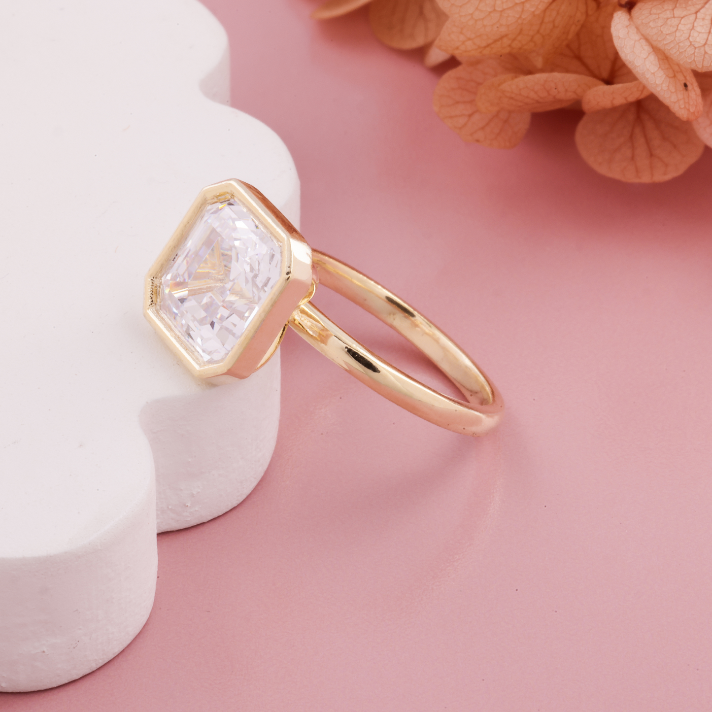 Princess Cut Diamond Ring, 3.00 CT Princess Cut Grown Diamond, Pave Engagement Ring, Promise Ring, Propose Ring, Anniversary Gift for Women