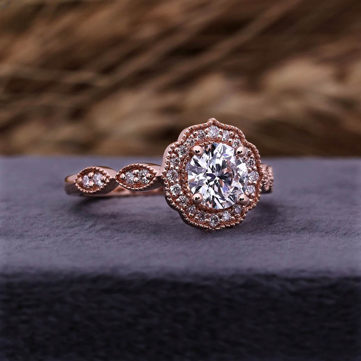 Vintage Lab Grown Diamond Ring with Timeless Appeal